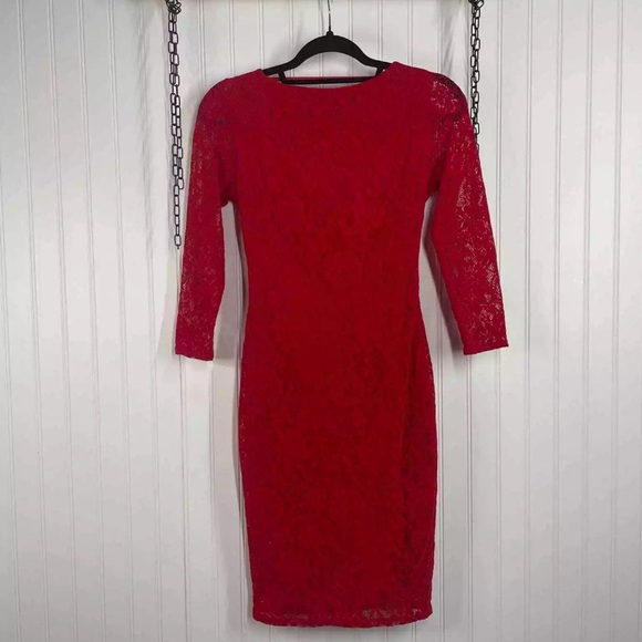 Backless Red Mini Dress.. used once! - Picture 2 of 5